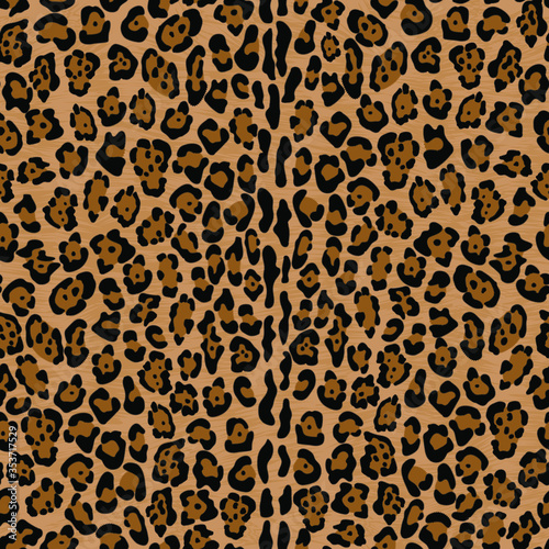 Jaguar seamless vector pattern, print