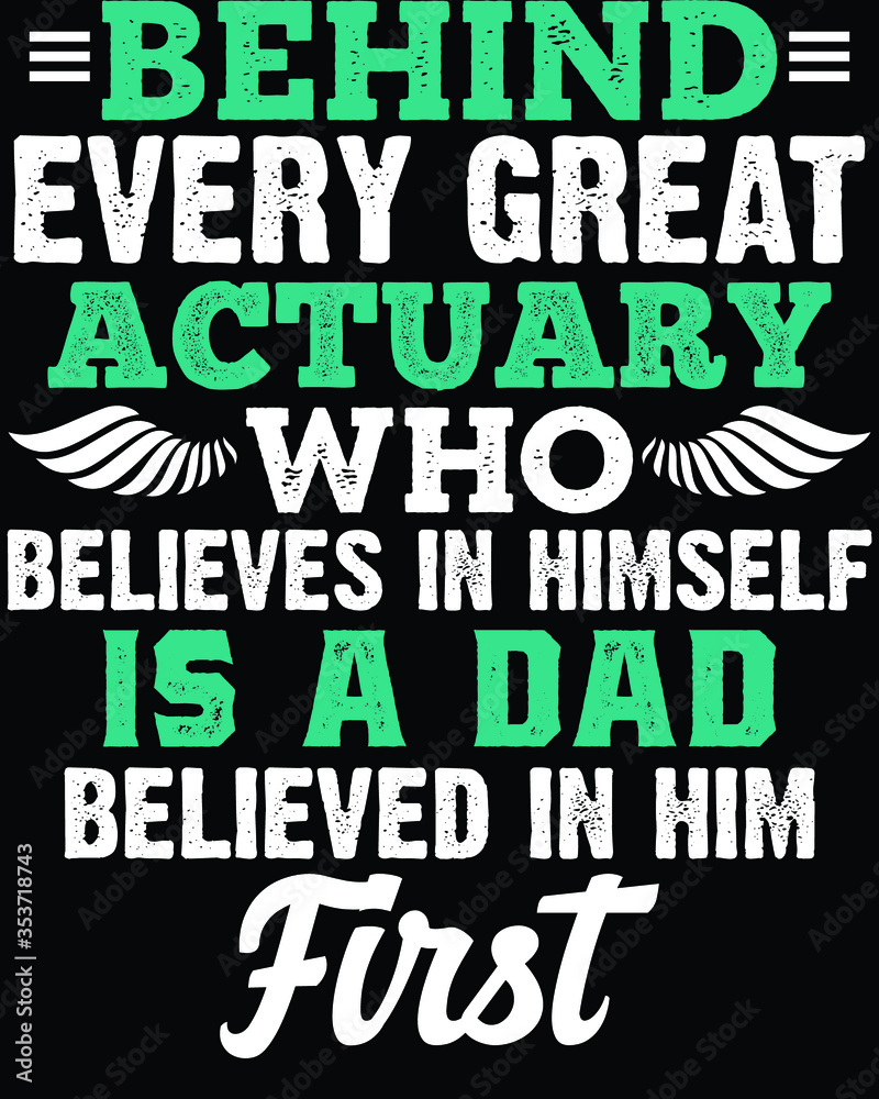 Fototapeta premium Vector design on the theme of father's day Stylized Typography, t-shirt graphics, print, poster, banner