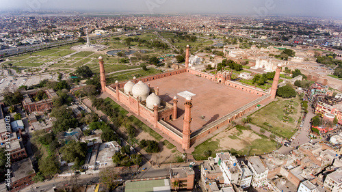An ariel view of Lahore city of Pakistan during lockdown.