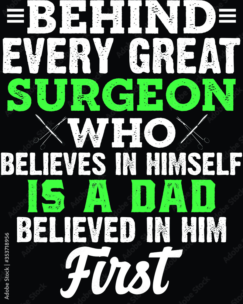 Fototapeta premium Vector design on the theme of father's day Stylized Typography, t-shirt graphics, print, poster, banner