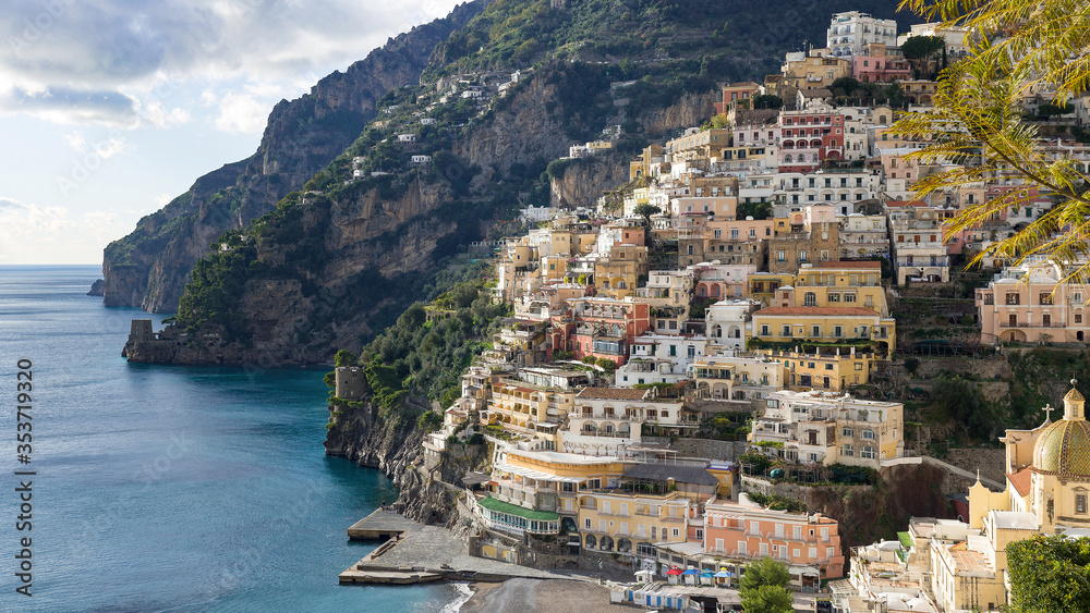 Positano, Vertical city in Amalfi Coast, Italy