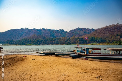 A beautiful view of Luang Prabang city at Laos.