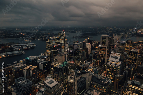 Sydney, New South Wales / Australia - January 2019: Aerial view of Sydney.