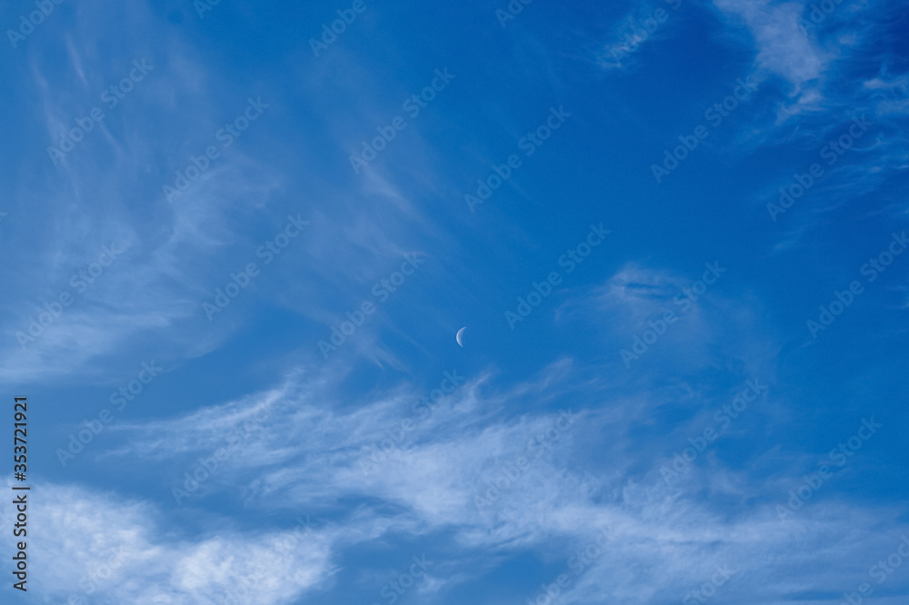 Blue sky background with white high clouds Altostratus, Cirrocumulus, Cirrus. Blue sky background with white high clouds Altostratus, Cirrocumulus, Cirrus.