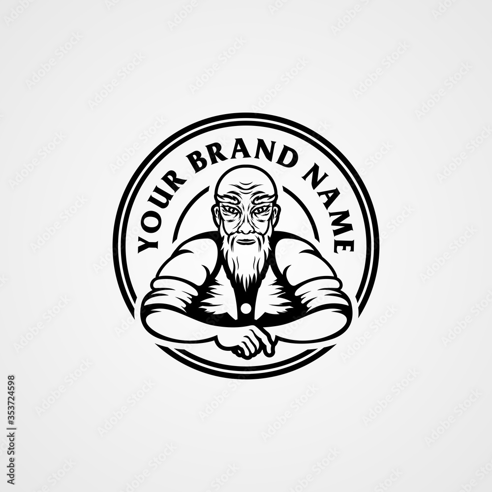 elderly people vector logo template design elderly people vector logo template design