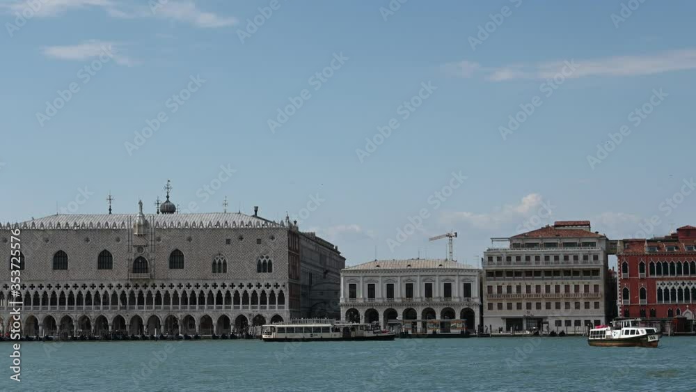 Venice, Italy - Historic buildings between the canals of the lagoon city Venice, Italy - Historic buildings between the canals of the lagoon city