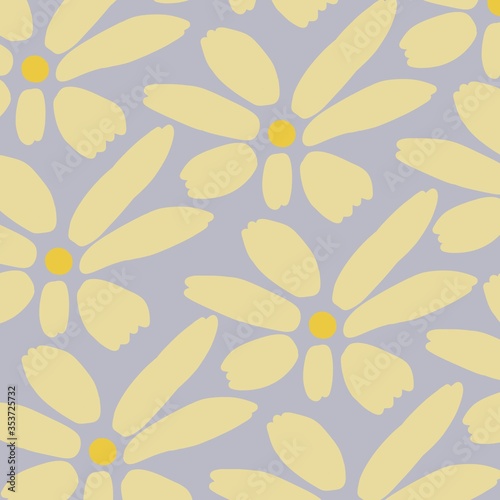 flower patterns  daisies with a yellow center