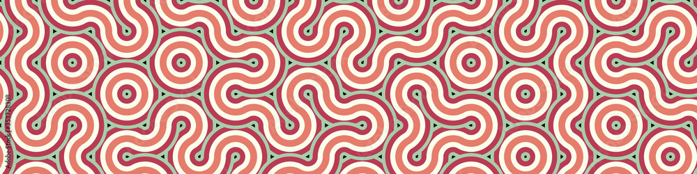 Colour Hehagon Tile Connection art background design illustration