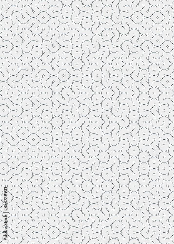 Colour Hehagon Tile Connection art background design illustration