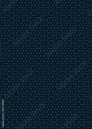 Wallpaper Mural Colour Hehagon Tile Connection art background design illustration Torontodigital.ca