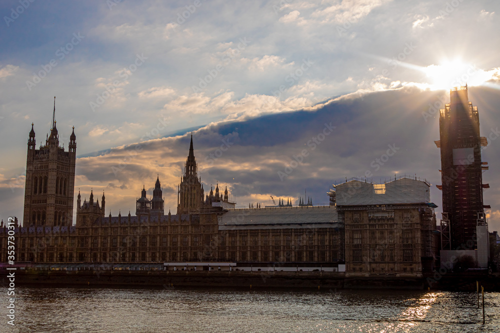 Fototapeta premium London sunset