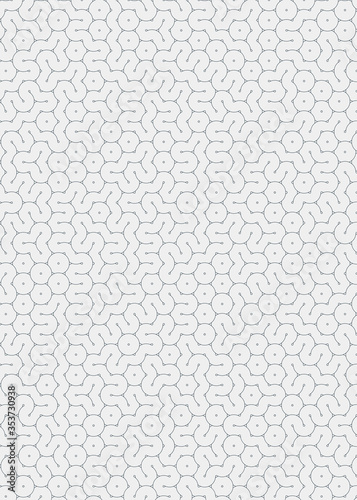 Colour Hehagon Tile Connection art background design illustration