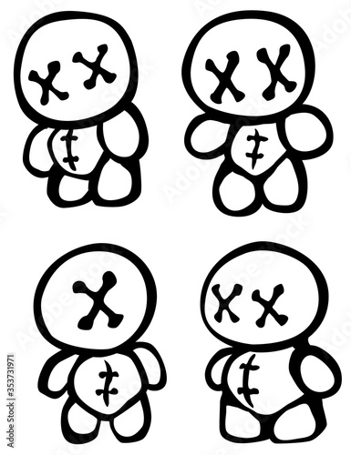 Voodoo Doll Tiny Ones Stencil