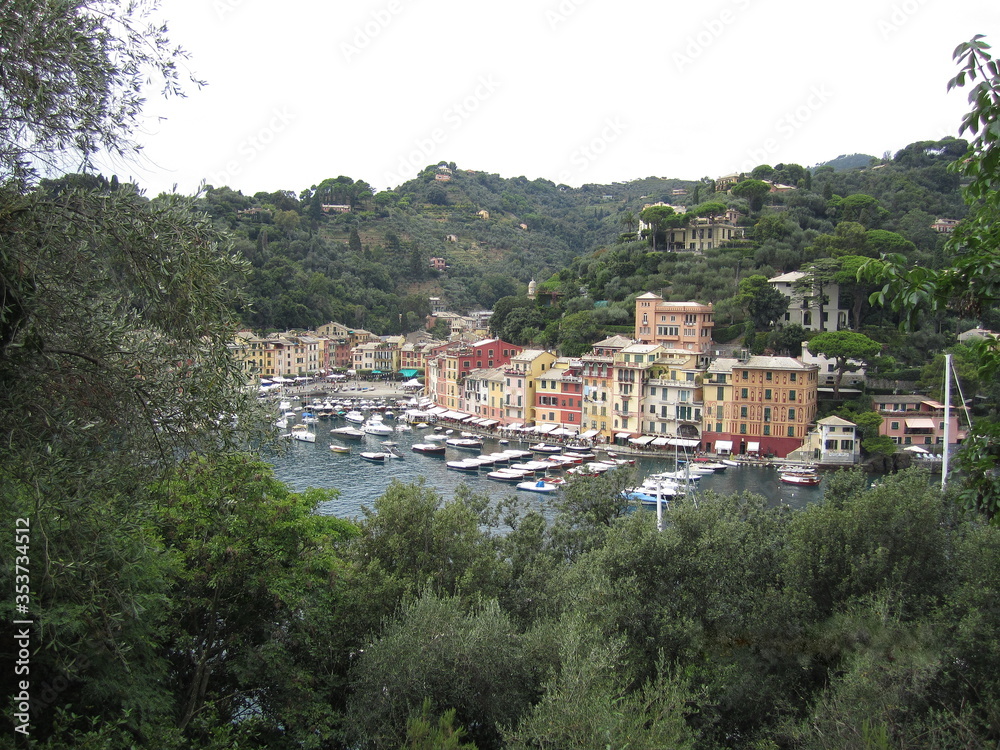Italia Portofino travel beautiful summer postcard