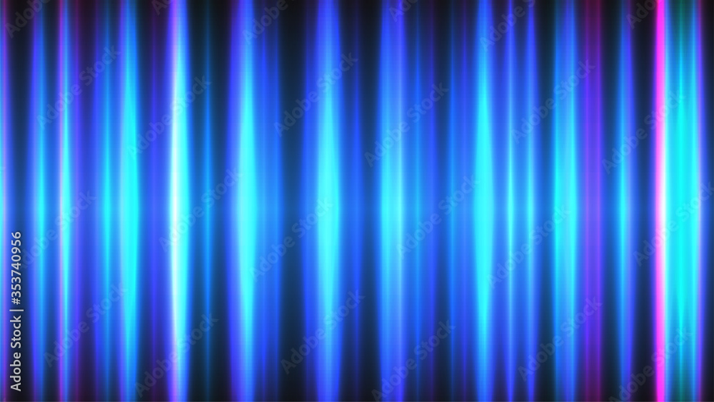 Abstract light background. Vertical glow. Blue vector illustration