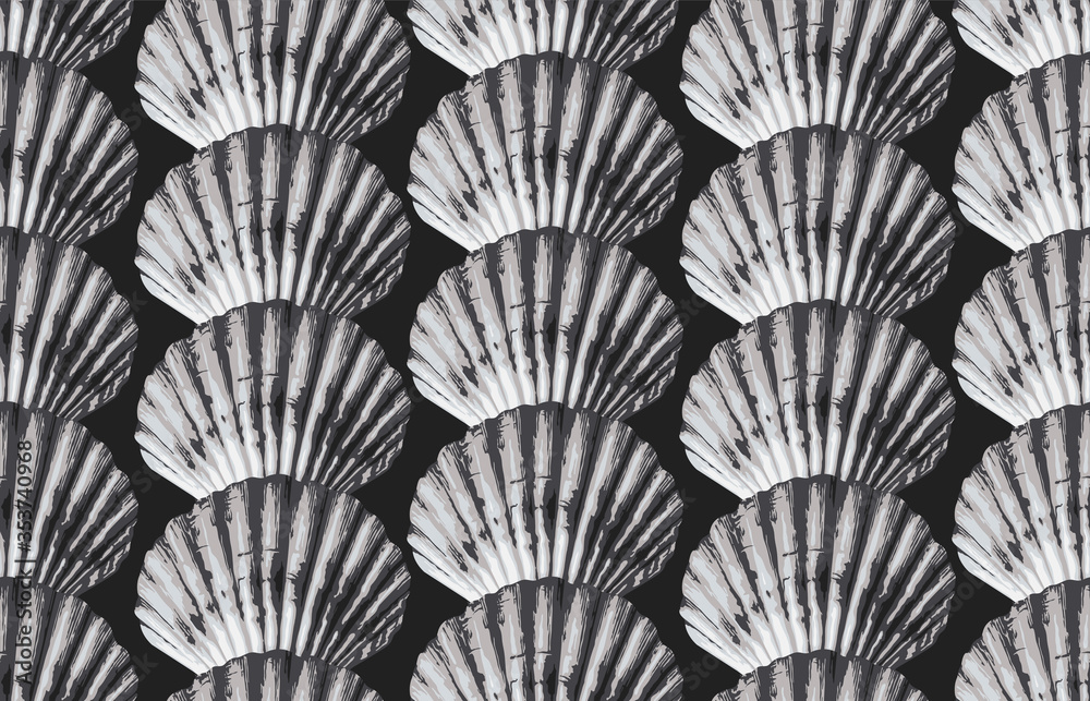 Seamless marine sea pattern. Seamless marine sea pattern.