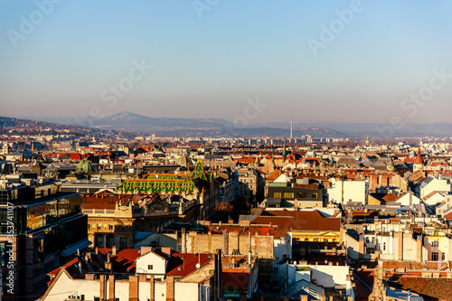 Panoramic view from one church tower in Budapest © AnteGabrielPhotoArt