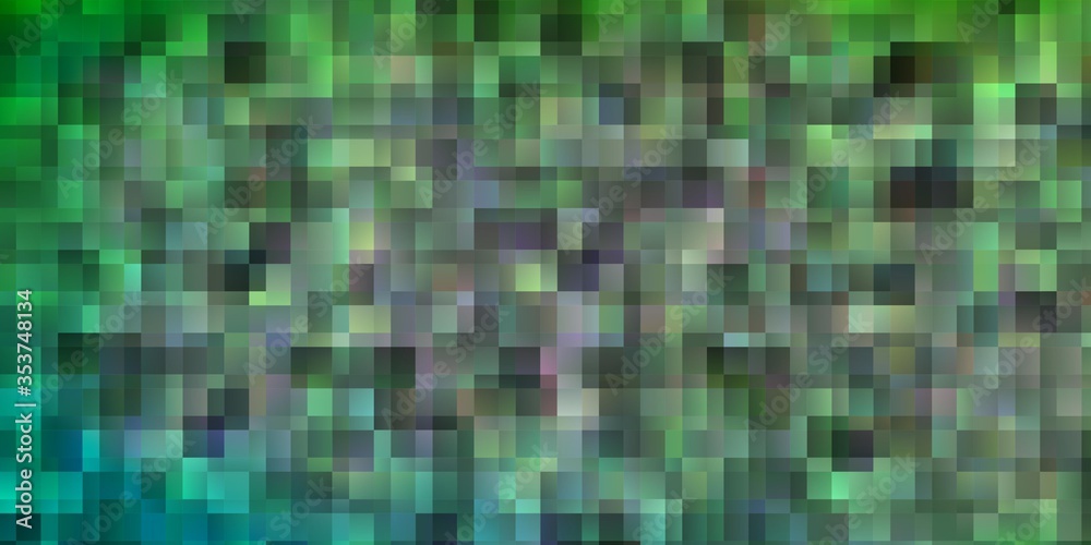 Light Green vector backdrop with rectangles.