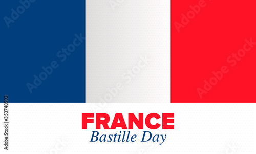 Free Download Bastille Day in France. National happy holiday, celebrated annual in July 14. French flag. France independence and freedom. Patriotic elements. Festive design. Vector poster illustration - GFXLoad
