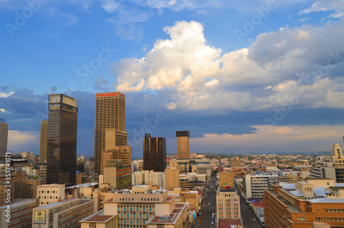 Johannesburg city skyline and hisgh rise towers and buildings © shams Faraz Amir