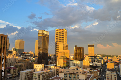 Johannesburg city skyline and hisgh rise towers and buildings © shams Faraz Amir