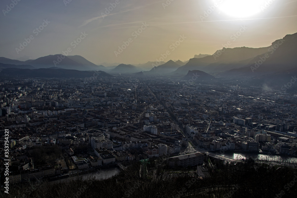 Naklejka premium panorama of the city