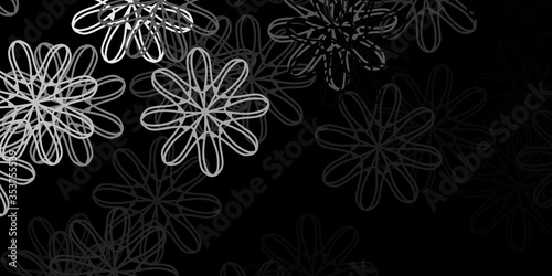 Dark Gray vector template with abstract forms.