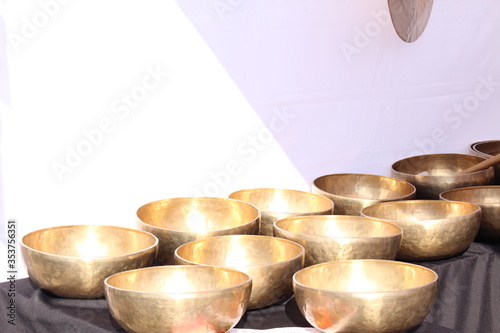 Singing bowls (also known as Sound Bowls, Tibetan Singing Bowls, Rin gongs, Himalayan Bowls and Suzu Gongs) which are used worldwide for meditation, music, relaxation, and personal well-being.