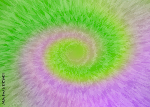 Purple and green swirling abstract background. Motion wave backdrop. Tie dye background