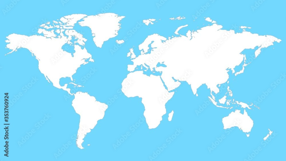 Passport Stamp Animation on World Map Passport Stamp Animation on World Map