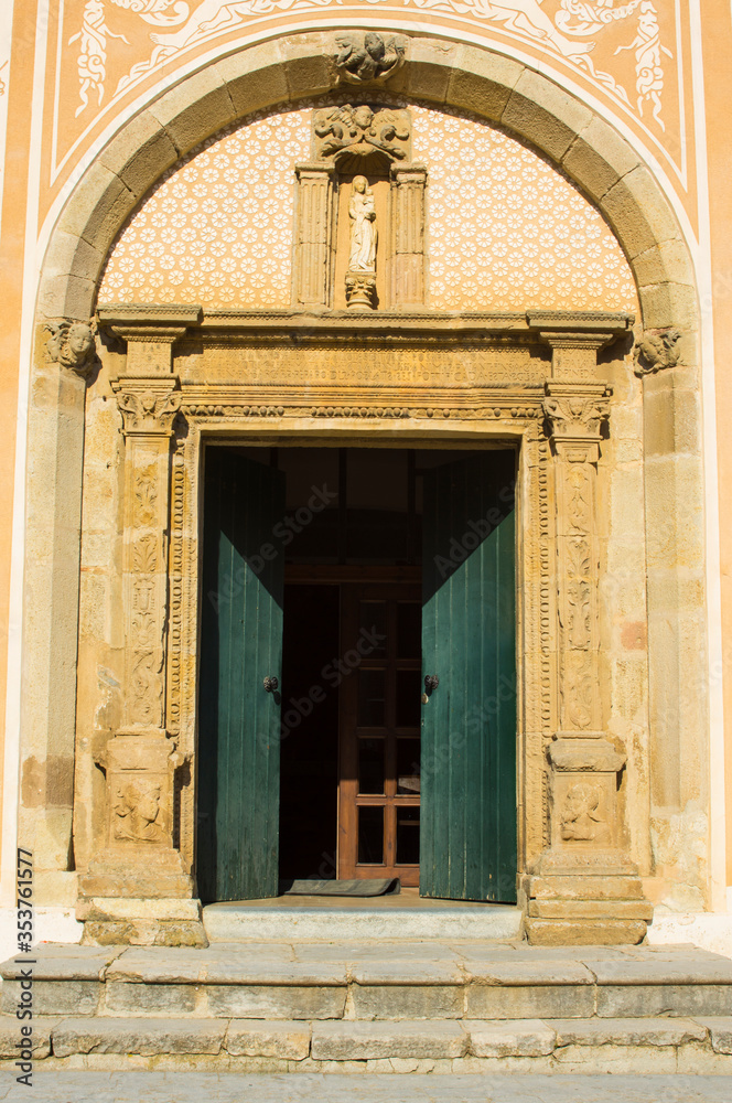 Doorway SantaMaria Pineda de Mar-Catalunya Close Up