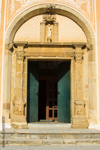Doorway SantaMaria Pineda de Mar-Catalunya Close Up