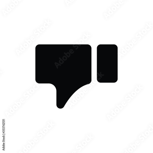 Free Download Thumbs down dislike, hate or thumbs down dislike for social networks, art icon for apps and websites. Bad choice sign. Voting. Disapproval isolated vector icon - GFXLoad