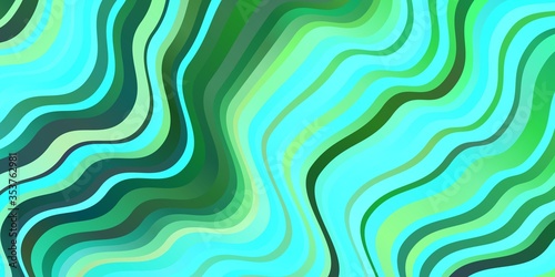 Light Blue  Green vector template with curves.