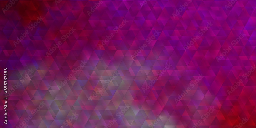 Light Pink vector pattern with lines, triangles. Light Pink vector pattern with lines, triangles.