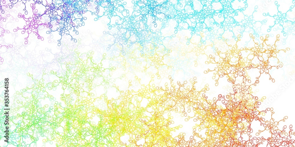 Light Multicolor vector background with bows.