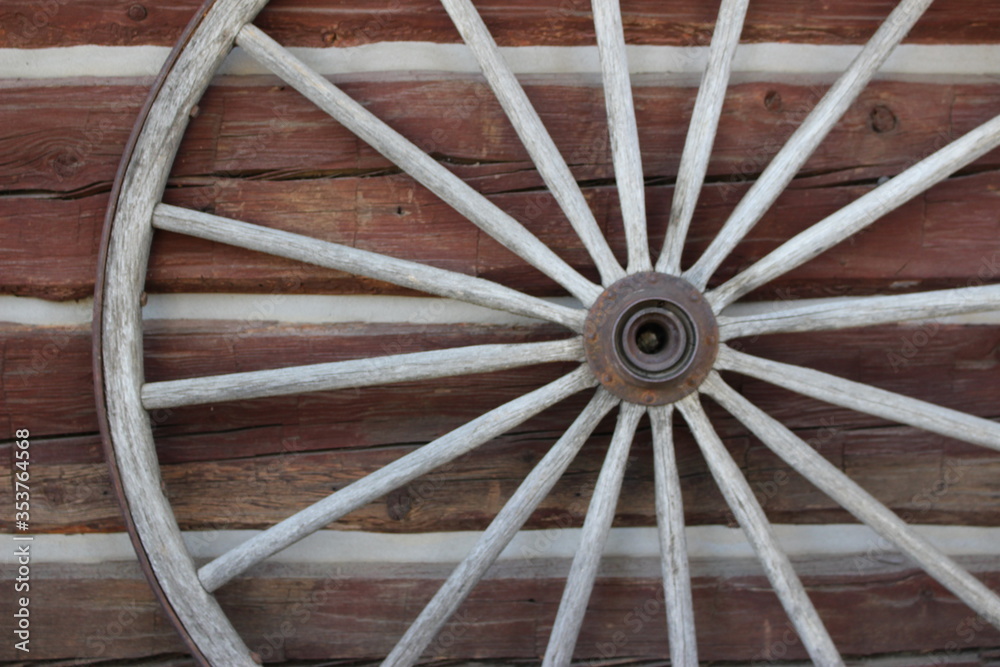 old wagon wheel