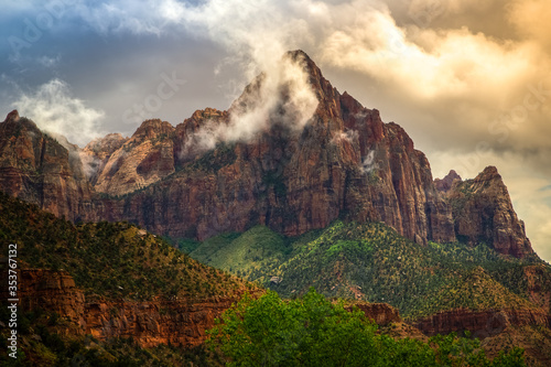 Cloudy Day over Zion, Zion National Park, Utah
