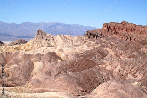 Scenic and colorful Death Valley landscape.