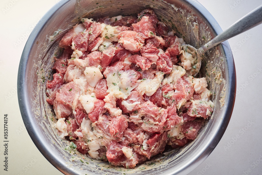Meat and Fat Mixture for Breakfast Sausage Meat and Fat Mixture for Breakfast Sausage