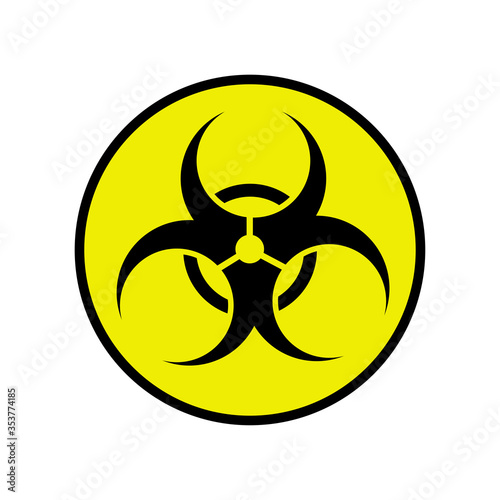 biohazard sign icon vector design template
