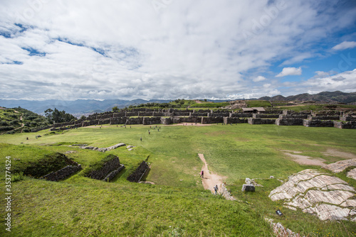 Saksaywaman, Inca ruins in Cusco, Peru photo