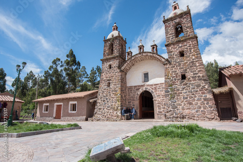 Colonial church in San Pedro village