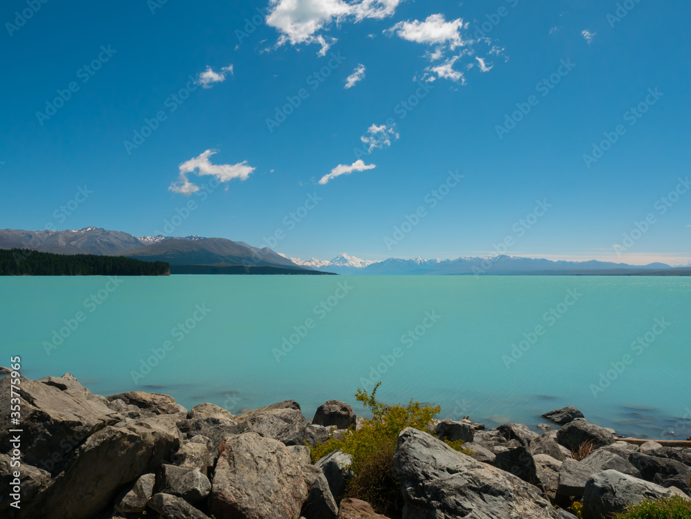 ニュージーランド・プカキ湖とマウントクック