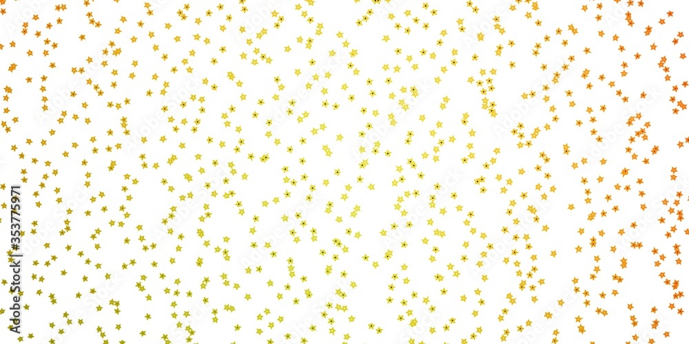 Dark Red, Yellow vector pattern with abstract stars. Shining colorful illustration with small and big stars. Pattern for new year ad, booklets.