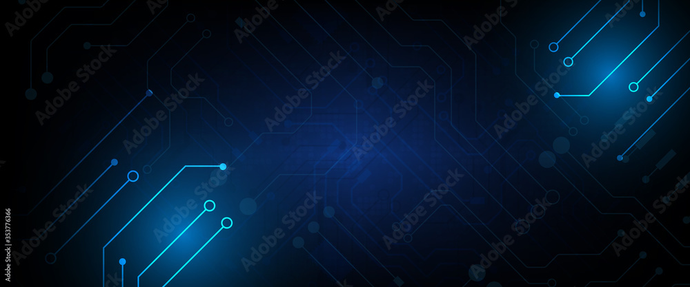 Obraz premium Circuit technology background