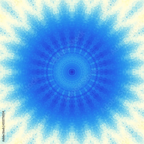 Mandala ornament. Digital art fractal background. 
