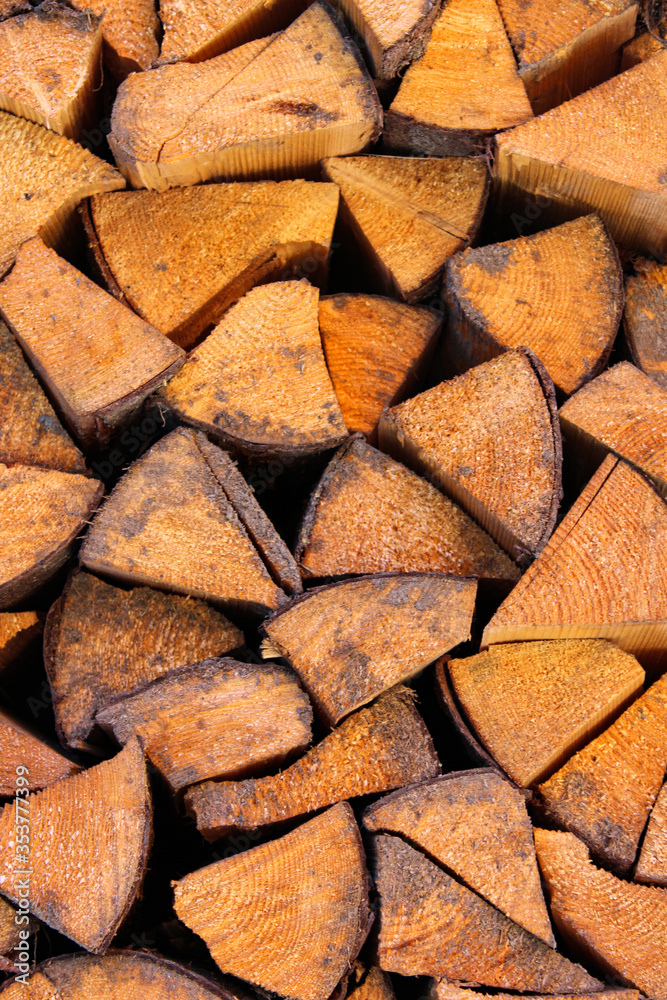 Fototapeta premium stack of firewood