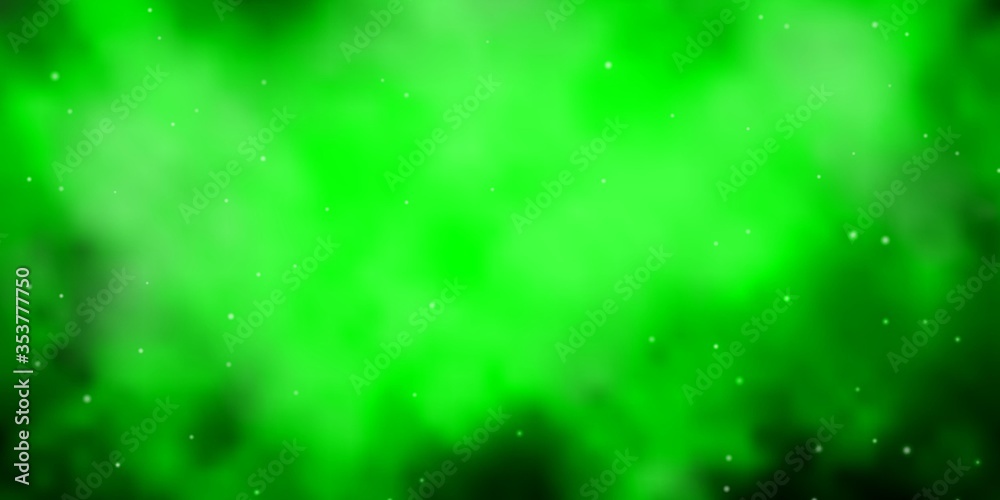 Light Green, Yellow vector texture with beautiful stars. Shining colorful illustration with small and big stars. Best design for your ad, poster, banner.