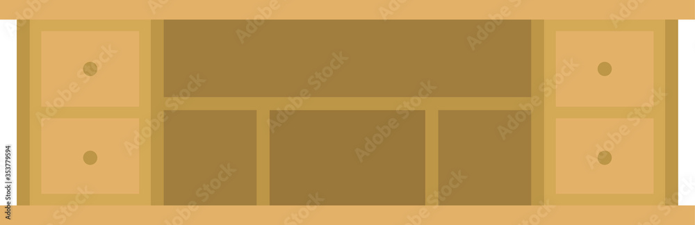 Furniture table isolated flat illustration Furniture table isolated flat illustration